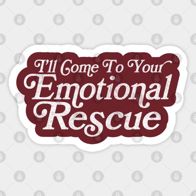 Emotional Rescue / Lyrics Typography Sticker by DankFutura